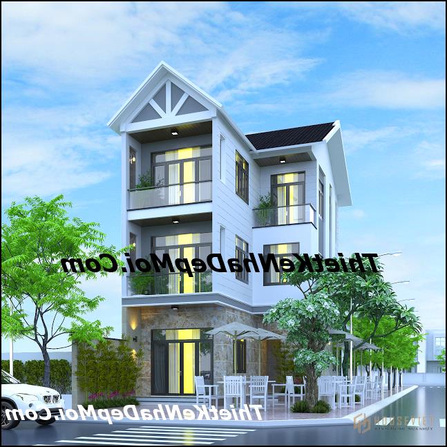 thiet ke nha pho 2 3 tang 2 mat tien kinh doanh