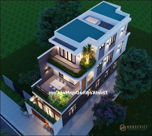 Biệt thự mini hiện đại 2 mặt tiền