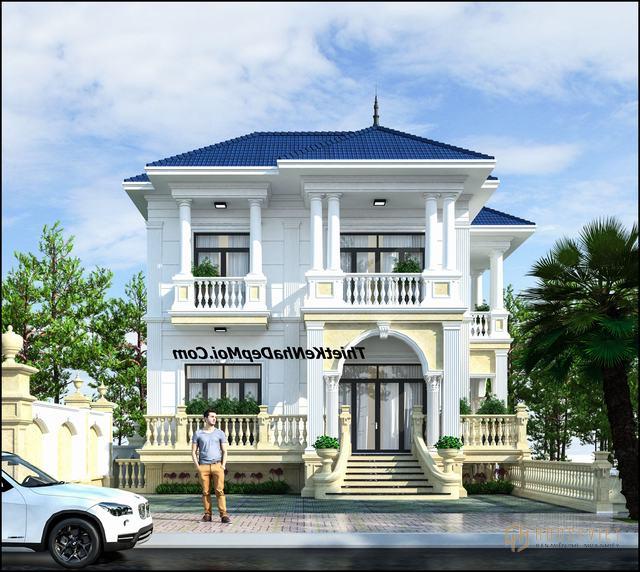 Biệt thự phố 2 mặt tiền 1 trệt 2 lầu