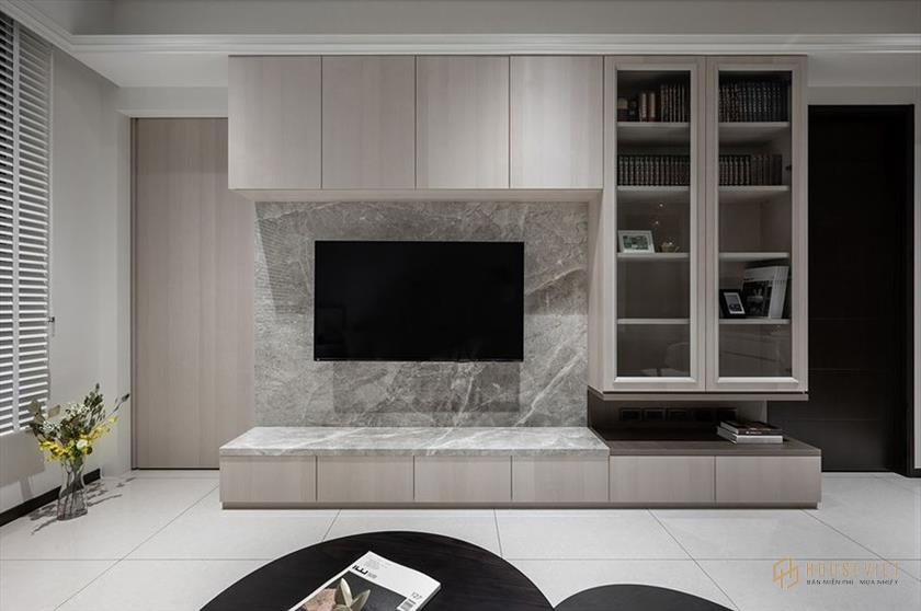 Kệ tivi thiết kế phòng khách hiện đại