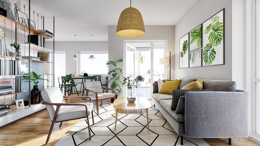 Thiết kế nội thất phòng khách theo hướng mở