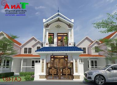 Nhà phố 2 tầng mái thái rộng 5m tại Hưng Yên CA1487