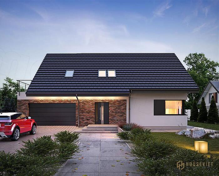 thiết kế nhà đẹp 3 phòng ngủ 8