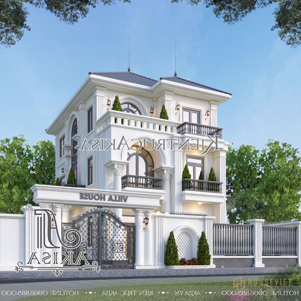 Mẫu biệt thự 3 tầng 5 phòng ngủ (TGĐ: Anh Huỳnh - Hà Nội) BT32732