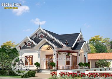 Mẫu nhà cấp 4 đẹp 1 tầng 3 phòng ngủ - Mã số: ACHI 13035