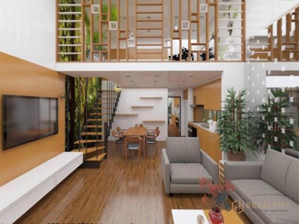 Gác lửng vừa tạo điểm nhấn cho căn nhà mà không mất đi kiểu dáng vốn có
