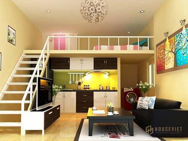 Có thể trang trí tầng lửng theo phong cách hoặc màu sắc mà gia chủ yêu thích miễn sao hài hòa với ngôi nhà