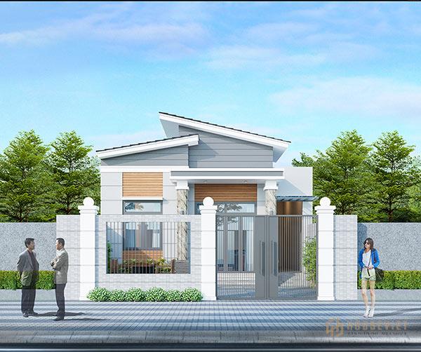 Kiểu nhà cấp 4 gác lửng