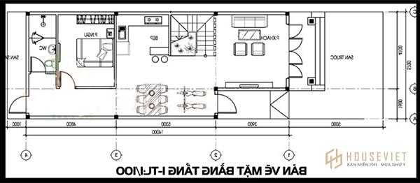 bản vẽ nhà cấp 4 gác lửng