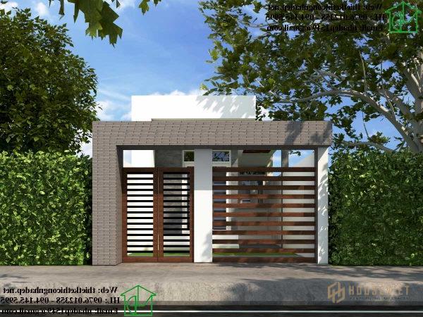 Mẫu thiết kế nhà cấp 4 mái thái NĐNC485.  mái tôn
