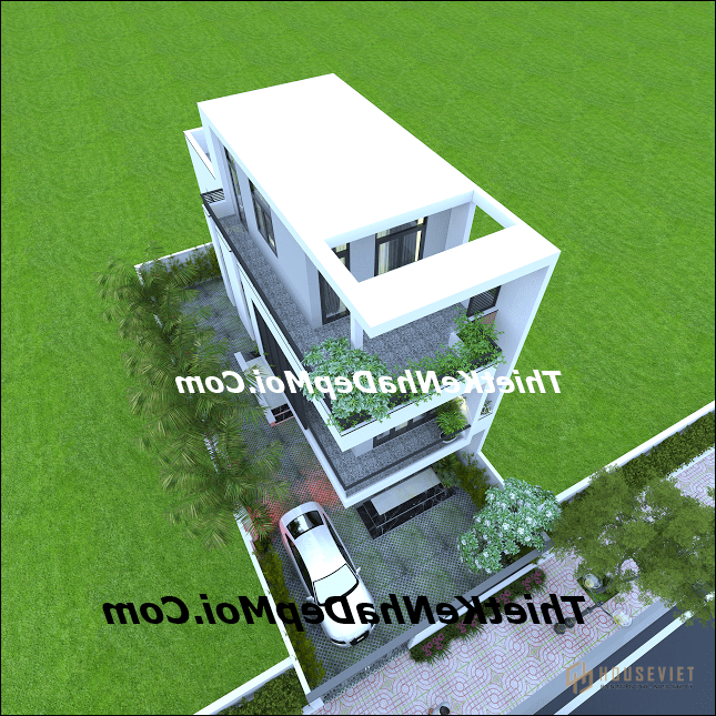 Nhà ống đẹp 2 tầng 4,5m
