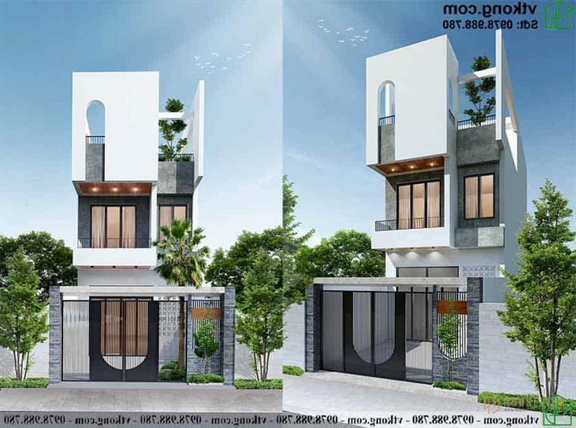 Nhà ống 3 tầng 6x15m