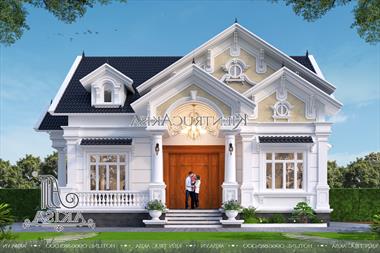 Mẫu biệt thự vườn 1 tầng mái thái (TGDĐ: Anh Thảo - Thanh Hóa) BT12731