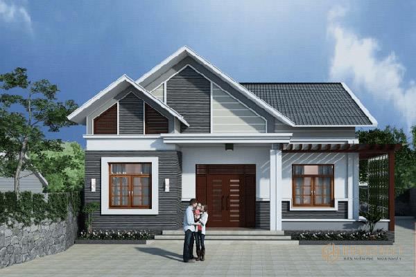 Mẫu nhà cấp 4 mái thái đẹp được lựa chọn để kiến thiết tổ ấm thời gian gần đây