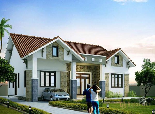xây nhà cấp 4 mái thái trọn gói 300 triệu