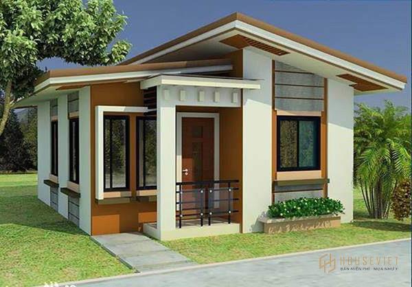 Mẫu nhà cấp 4 mái lệch cũng được nhiều gia đình lựa chọn