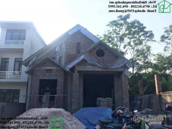 Hình ảnh xây thô cho mẫu nhà 9x18m 4 phòng ngủ đẹp