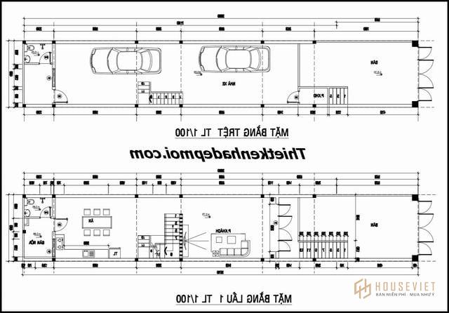 Bản vẽ nhà 6 tầng