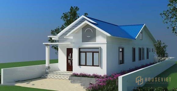 Mẫu nhà cấp 4 mặt tiền 6m mái thái