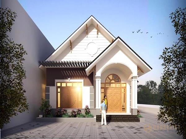 Mẫu nhà cấp 4 mặt tiền 6m mái thái