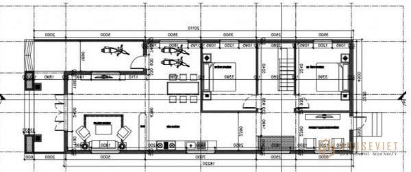 Mẫu nhà cấp 4 gác lửng 3 phòng ngủ