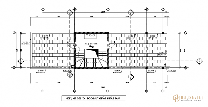 Mẫu nhà ống 2 tầng mặt tiền 4m.