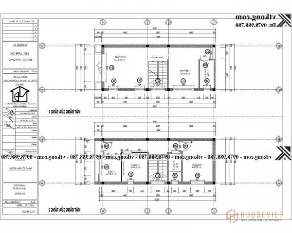 Mẫu nhà ống 2 tầng hiện đại mặt tiền 4m tại Hưng Yên NP2T38