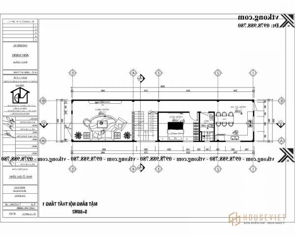 Mẫu nhà ống 2 tầng 4x20m giá rẻ tại Sơn La