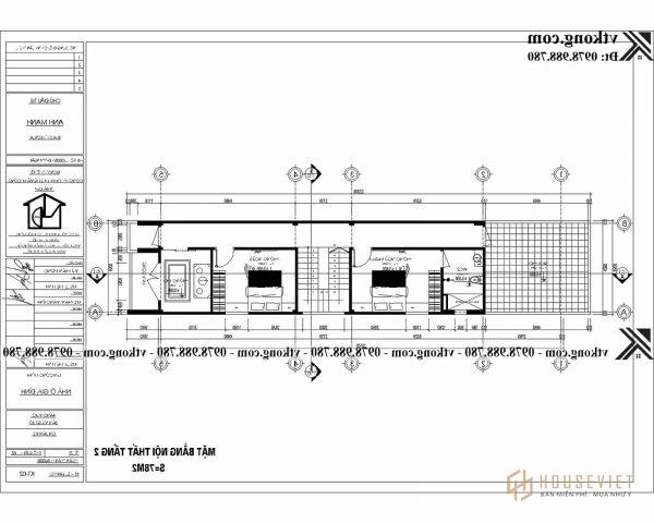 Mẫu nhà ống 2 tầng 4x20m giá rẻ tại Sơn La