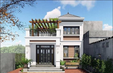 Mẫu nhà 2 tầng 7x12m tiêu chuẩn thiết kế biệt thự phố