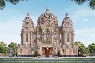 Mẫu thiết kế lâu đài 5 tầng đẹp cổ điển (TGĐ: Anh Tiệp - Phú Yên) BT53596