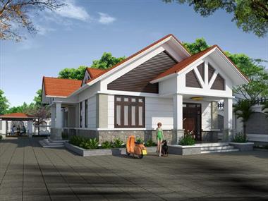 Cấp 4 8 × 15 | Tư Vấn Xây Nhà Cấp 4 120m2 Đẹp