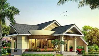 Mẫu nhà cấp 4 2 phòng ngủ 1 phòng thờ được xây dựng nhiều