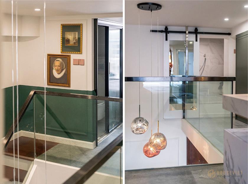 Cách bố trí nội thất cầu thang và sảnh của ngôi nhà cấp 4