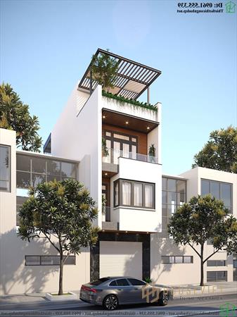 Thiết Kế Nhà Phố 3 Tầng 1 tum 4x14m Tại Hà Nội Ndnp4t13