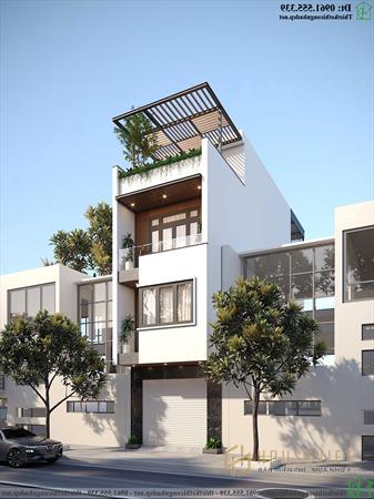 Thiết Kế Nhà Phố 3 Tầng 1 tum 4x14m Tại Hà Nội Ndnp4t13