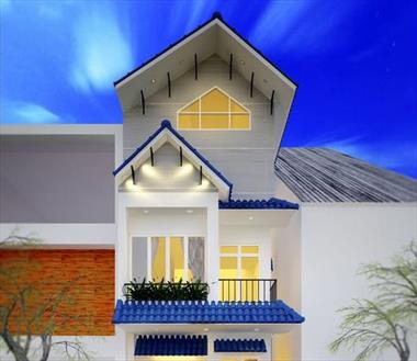 5 bản vẽ nhà ống 70m2, 2,5 tầng, mặt tiền đường rộng 5m, đã hoàn thiện.