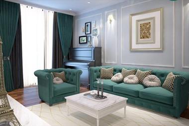 Mẹo thiết kế căn hộ tân cổ điển với gối đầu giường