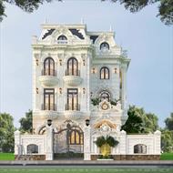 Mẫu biệt thự 3 tầng kiểu pháp (chủ đầu tư: Chị Loan - Quảng Nam) BT33584