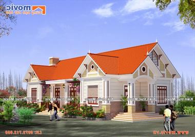 Nhà mái thái 1 tầng 3 phòng ngủ - sự lựa chọn mới cho gia đình trẻ