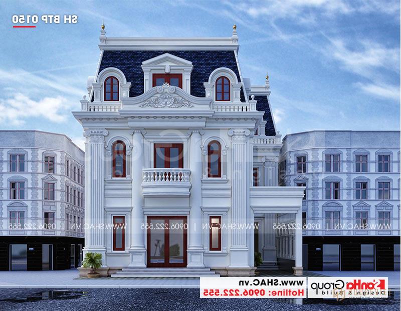 Biệt thự tân cổ điển 3 tầng 12m x 20m tại An Giang - SH BTP 0150 46 Mẫu biệt thự 3 tầng diện tích 240m2