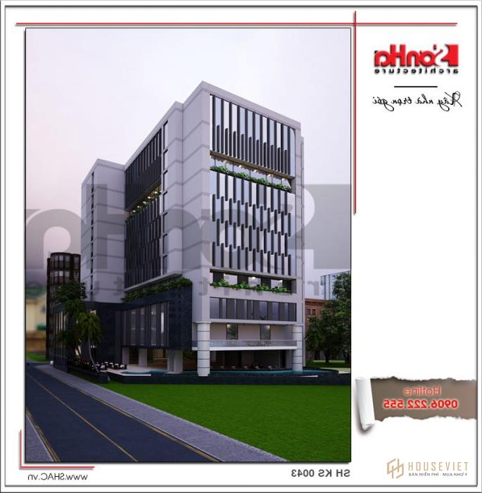 Khách sạn đẹp hiện đại thiết kế tiêu chuẩn 4 sao tại Phú Quốc (Kiên Giang) - SH KS 0043 27 3 mẫu thiết kế khách sạn hiện đại cao cấp tại Phú Quốc sh ks 0043