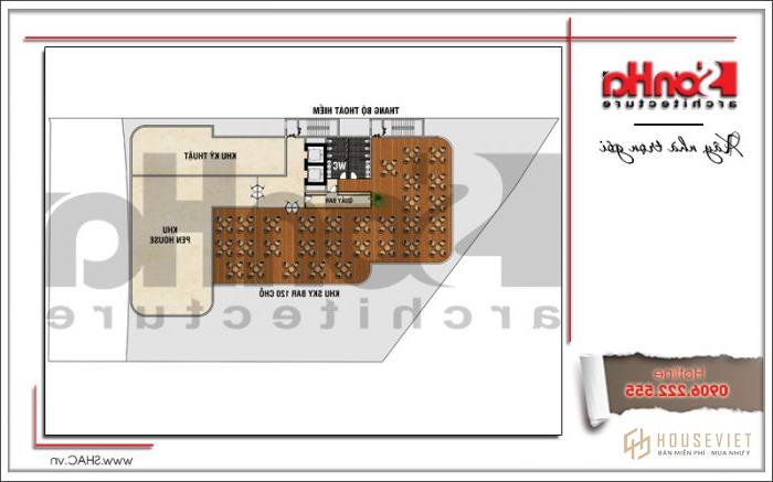 Khách sạn đẹp hiện đại thiết kế tiêu chuẩn 4 sao tại Phú Quốc (Kiên Giang) - SH KS 0043 34 11 mặt bằng chức năng trên tầng 10 khách sạn Phú Quốc sh ks 0043