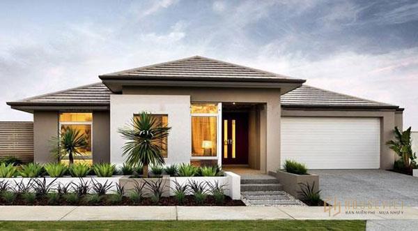 Kiểu dáng biệt thự đơn giản nhưng thu hút mọi ánh nhìn