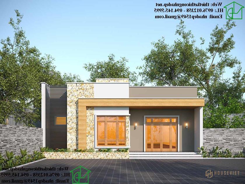 Tư vấn thiết kế mẫu nhà cấp 4 100m2 tại Nam Định NDNC4120