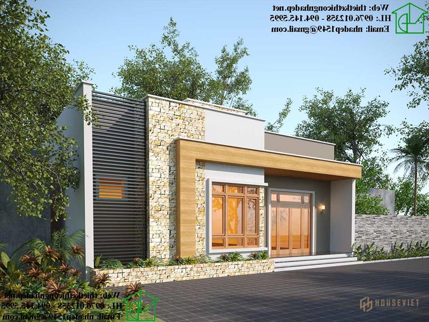 Tư vấn thiết kế mẫu nhà cấp 4 100m2 tại Nam Định NDNC4120