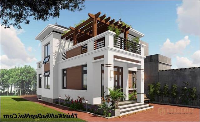 Mẫu nhà 2 tầng nông thôn 700 triệu đồng