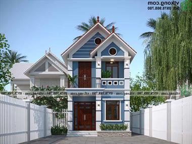 Mẫu biệt thự mái thái 2 tầng 5x12m đẹp tại Thái Bình BT2T89