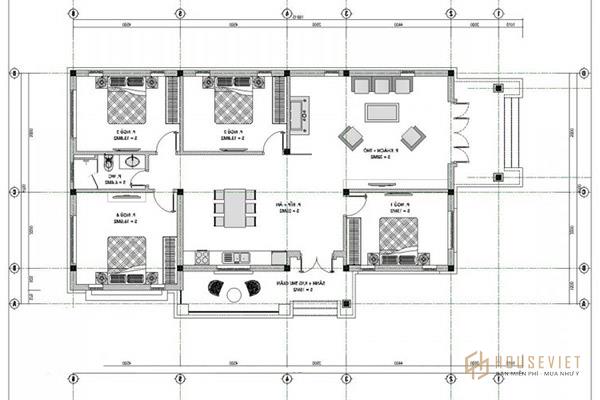 Bản vẽ được chú thích chi tiết, cụ thể những thông số kỹ thuật