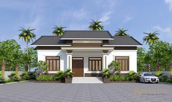 Mẫu nhà cấp 4 đẹp 100m2 giúp gia chủ có không gian sống ấn tượng